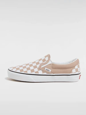 Vans - Buty Classic Slip-On Checkerboard, male, Brązowy, Size: