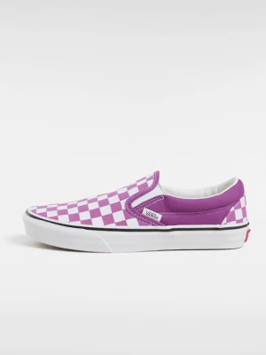 Vans - Buty Classic Slip-On Checkerboard, male, Fioletowy, Size: