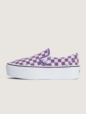 Vans - Buty Classic Slip-On Platform, male, Fioletowy, Size: