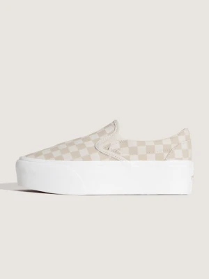 Vans - Buty Classic Slip-On Stackform, male, Beżowy, Size: