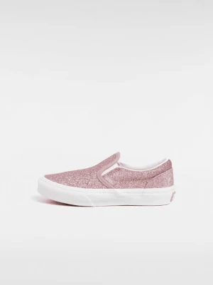 Vans - Buty dla dzieci Classic Slip-On Glitter (4-8 lat)unisex, Różowy, Size: