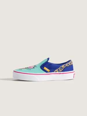 Vans - Buty dla dzieci KPop Demon Hunters X Vans Classic Slip-On (4-8 lat)unisex, Niebieski