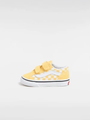 Vans - Buty dla dzieci Old Skool Checkerboard (1-4 lata)unisex, Żółty, Size: