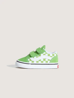 Vans - Buty dla dzieci Old Skool V Checkerboard (1-4 lata)unisex, Zielony, Size: