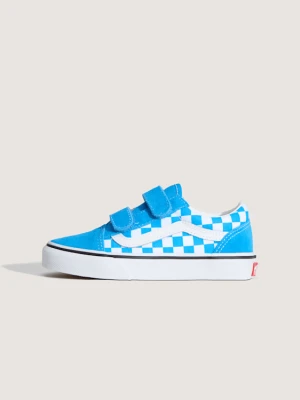 Vans - Buty dla dzieci Old Skool V Checkerboard (4–8 lat)unisex, Niebieski, Size: