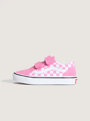 Vans - Buty dla dzieci Old Skool V Checkerboard (4–8 lat)unisex, Różowy, Size: