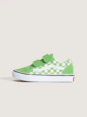 Vans - Buty dla dzieci Old Skool V Checkerboard (4–8 lat)unisex, Zielony, Size: