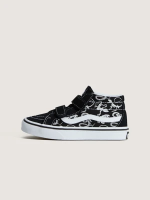 Vans - Buty dla dzieci Sk8-Mid (4-8 lat)unisex, Czarny, Size: