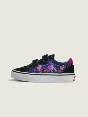 Vans - Buty dziecięce na rzepy Old Skool KPop Demon Hunters (4-8 lat)unisex, Fioletowy, Size: