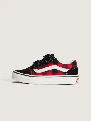 Vans - Buty dziecięce Old Skool V (4-8 lat)unisex, Czerwony