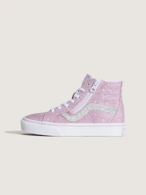 Vans - Buty dziecięce Sk8-Hi Side Zip (4-8 lat)unisex, Liliowy, Size: