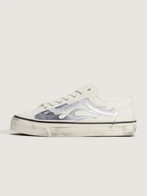 Vans - Buty Flames Premium Old Skool 36, male, Biały, Size: