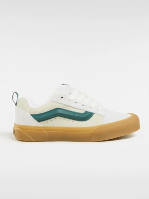 Vans - Buty Knu Skool, male, Zielony/Biały, Size: