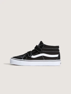 Vans - Buty młodzieżowe na rzepy Sk8-Mid Reissue (8-14+ lat)unisex, Czarny, Size: