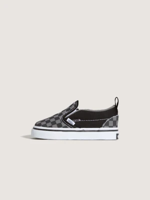 Vans - Buty na rzepy Checkerboard Slip-On dla młodszych dzieci (1-4 lata)unisex, Czarny, Size: