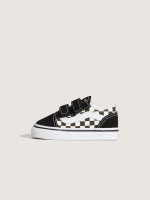 Vans - Buty na rzepy Primary Check Old Skool dla młodszych dzieci (1–4 lata)unisex, Czarny, Size: