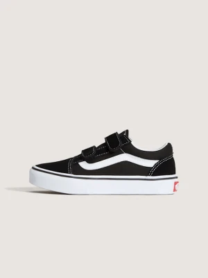 Vans - Buty niemowlęce na rzepy Old Skool (4-8 lat)unisex, Czarny, Size: