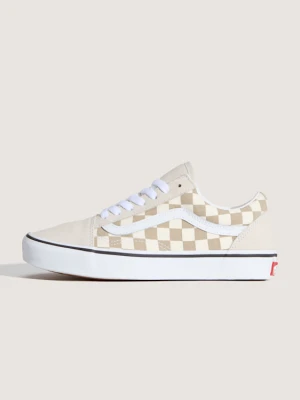 Vans - Buty Old Skool Checkerboard, male, Beżowy, Size: