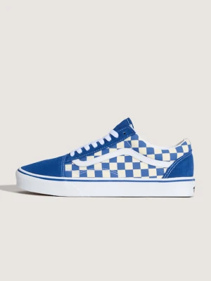 Vans - Buty Old Skool Checkerboard, male, Niebieski, Size: