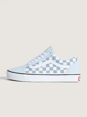 Vans - Buty Old Skool Checkerboard, male, Niebieski, Size: