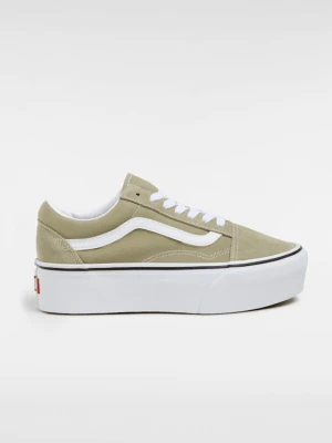 Vans - Buty Old Skool Stackform, female, Zielony, Size: