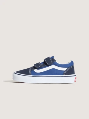 Vans - Buty Old Skool Velcro dla starszych dzieci (4–8 lat)unisex, Niebieski, Size: