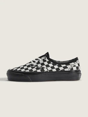 Vans - Buty Premium Authentic Checkerboard, male, Czarny, Size: