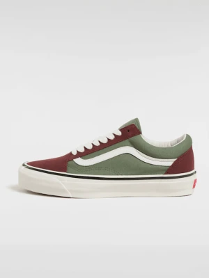 Vans - Buty Premium Old Skool, male, Zielony/Brązowy, Size: