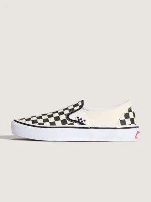 Vans - Buty Skate Checkerboard Slip-On, male, Czarny, Size: