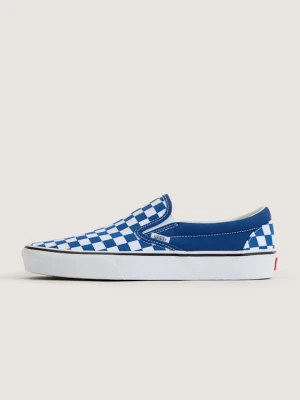 Vans - Buty Slip-On Checkerboard, male, Niebieski, Size: