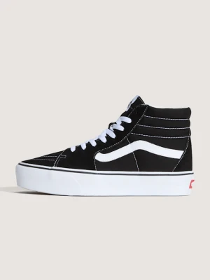 Vans - Buty zamszowe Suede Sk8-Hi Platform 2.0, male, Czarny, Size: