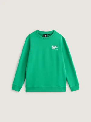 Vans - T-shirt dziecięcy By Blocked Crew (8-14 lat)unisex, Zielony, Size: