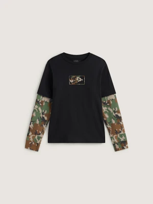 Vans - Koszulka dziecięca Camo Twoferunisex, Czarny