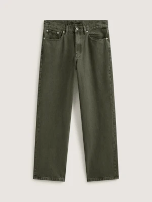 Vans - Check-5 Loose Denim Pant Mossy Olive, male, Zielony, Size: