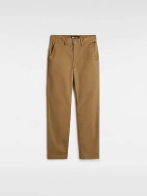 Vans - Chłopięce spodnie Authentic Chino (8-14 lat)unisex, Brązowy, Size: