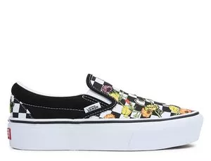 "Vans Classic Slip-On Platform Damskie Czarne (VN0A5KXIBML)"