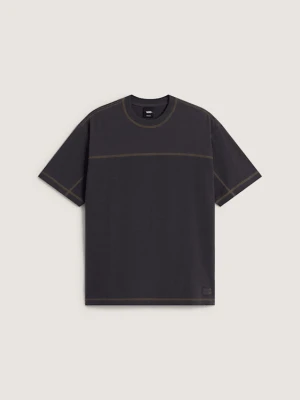 Vans - Contrast Stitch Loose Fit SS Tee Charcoal Grey, male, Szary