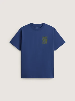 Vans - Cut and Paste SS Tee True Navy, Człowiek, Niebieski
