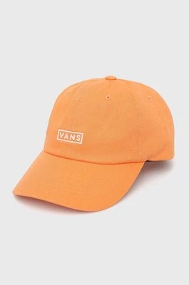Vans czapka bawełniana kolor pomarańczowy z aplikacją VN0A36IUYST1-MELON