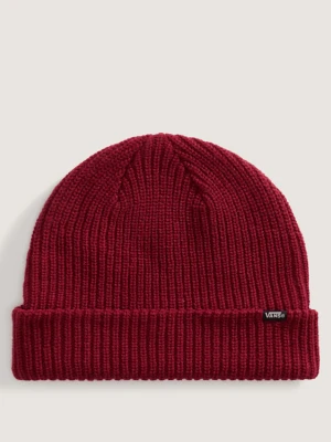 Vans - Czapka beanie Core Basic Cuff, male, Bordowy, Size: