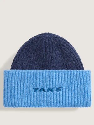 Vans - Czapka beanie Densmore Wide Cuff, male, Niebieski, Size: