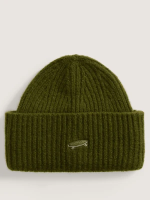 Vans - Czapka beanie Densmore Wide Cuff, male, Zielony, Size: Jeden Rozmiar