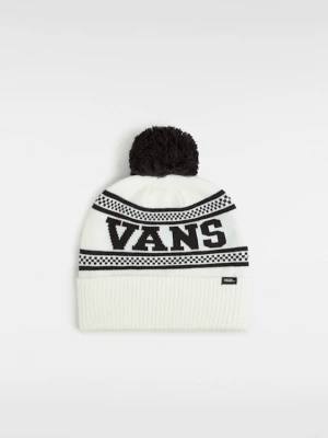 Vans - Czapka beanie Vans Check z pomponem, male, Biały, Size: