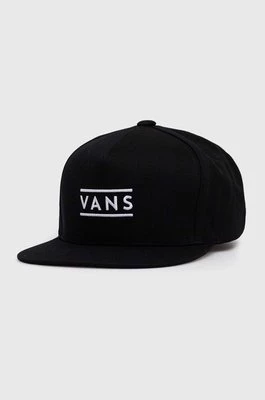 Vans czapka z daszkiem bawełniana kolor czarny z aplikacją VN000HSFBLK1