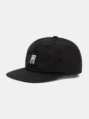 Vans czapka z daszkiem bawełniana kolor czarny z aplikacją VN000K61BLK1