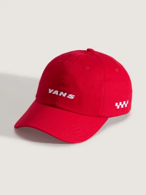 Vans - Czapka z daszkiem Check Side, male, Czerwony, Size: