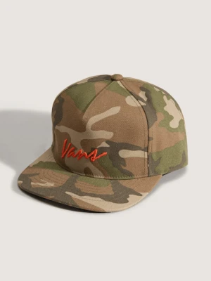 Vans - Czapka z daszkiem Classic Script Snapback, male, Brązowy, Size:
