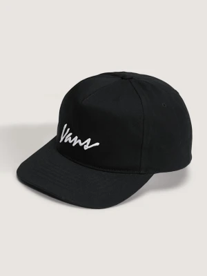 Vans - Czapka z daszkiem Classic Script Snapback, male, Czarny, Size: