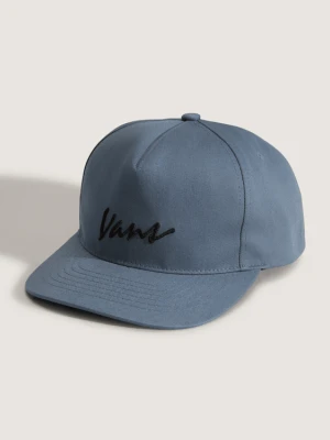 Vans - Czapka z daszkiem Classic Script Snapback, male, Szary, Size: