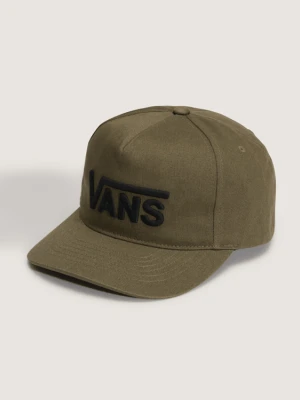 Vans - Czapka z daszkiem Drop V Logo Snapback, male, Brązowy, Size: